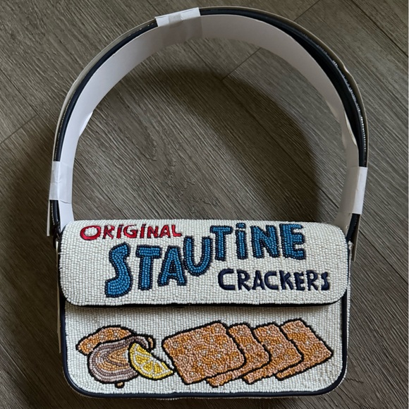 NWT STAUD Tommy Beaded Bag, Stautines - Picture 4 of 8